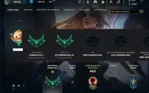 Esmeralda 1 com TODOS os champs e 290 Skins + 5 Vitoriosas