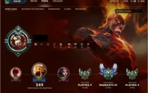 Conta Diamante 3 - 90 Champs, Annie Hextech + 70 skins
