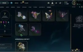 Conta LoL top 94 champs e 68 skins ouro 1