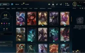 Conta LoL top 94 champs e 68 skins ouro 1