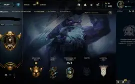 Conta LoL top 94 champs e 68 skins ouro 1