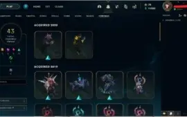 CONTA UNRANKED 517 SKINS LEVEL 322