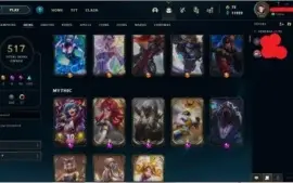 CONTA UNRANKED 517 SKINS LEVEL 322