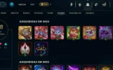 Conta League of Legends - 502 skins
