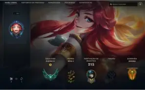 Conta LOL - Platina IV - Lux academia de batalha prestígio