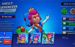 Conta Brawl Star com 19k de troféus e 48 personasgens +skins