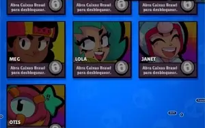 Conta Brawl Star com 19k de troféus e 48 personasgens +skins