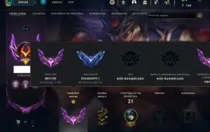 Conta Lol Diamante 1 Soloq/ Mestre Flex
