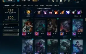Unranked com 150 Champs e 77 Skins ( ADC / TOP )