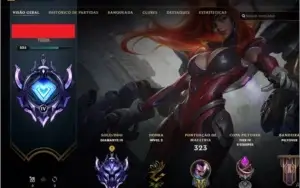 Conta League of Legends Diamante 4 196 skins