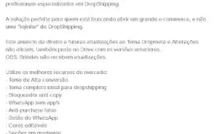Tema Dropmeta 5.0 Versão Atualizada 2024 Shopify