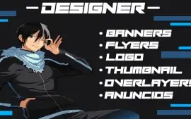 DESIGNER - Thumbnail, Logo, Banners, Overlayers entre outros