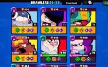 Conta Brawl Stars LVL108 56 Brawlers 19 Skins 21k