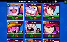 Conta Brawl Stars LVL108 56 Brawlers 19 Skins 21k