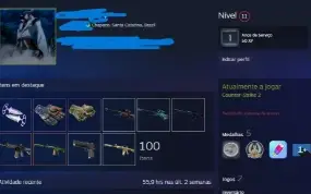 Conta Steam Com Skins E Com Trade Ban!