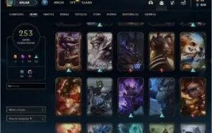 Conta lol plat 4 253 skins com ahri prestígio