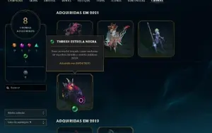 Conta Full Acesso - 165 Campeões - 233 Skins