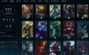 Conta Full Acesso - 165 Campeões - 233 Skins