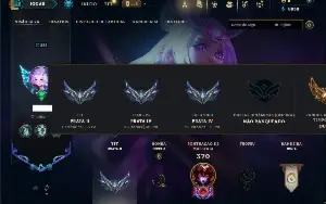 Prata 4 com 100 Champs e 58 Skins ( JG / ADC / TOP )