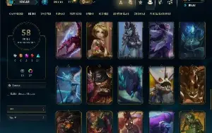 Prata 4 com 100 Champs e 58 Skins ( JG / ADC / TOP )