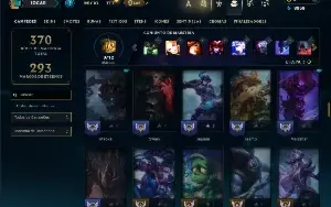 Prata 4 com 100 Champs e 58 Skins ( JG / ADC / TOP )