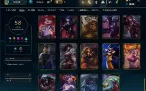 Prata 4 com 100 Champs e 58 Skins ( JG / ADC / TOP )