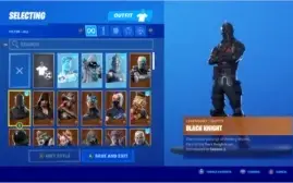 Conta Fortnite - Black Knight com Mako Glider.