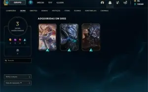 Conta League of Legends Smurf Platina 2 MMR ALTO
