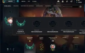 Conta League of Legends Smurf Platina 2 MMR ALTO