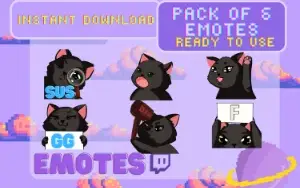 Gatinhos fofinhos emotes (Twitch)