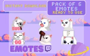 Gatinhos fofinhos emotes (Twitch)