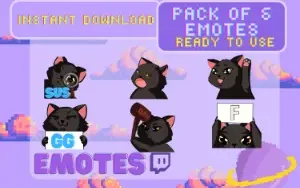 Gatinhos fofinhos emotes (Twitch)