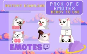 Gatinhos fofinhos emotes (Twitch)