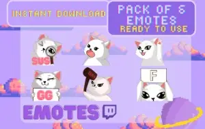 Gatinhos fofinhos emotes (Twitch)