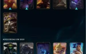 Conta Wild Rift 11 skins e 104 skins no lol de pc diamante 4