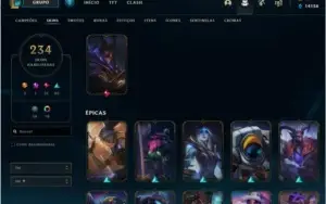 Conta League of Legends - TODOS os campeões!! 234 SKINS!!