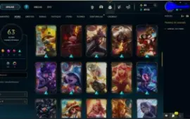 Conta NFA League of Legends 63skins lvl 213