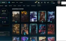 Venda de conta lol com +230 skins e todos os champs .