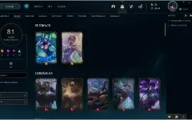 Conta League of Legends 81 skins P4 + Brinde!