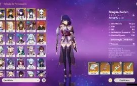 GENSHIN IMPACT- AR55, 15T5⭐Shogun + Bis, Zhongli,Yelan,Scara