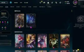 conta sem email verificado 200 skins e 2400 de rp