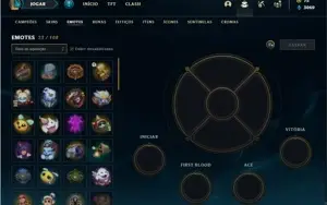 Conta unranked com 50 Skins e 113 Champs + 3 Ultimates
