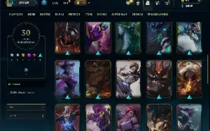 Unranked com 125 Champs e 30 Skins ( JG / TOP / MID )