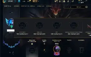 Unranked com 125 Champs e 30 Skins ( JG / TOP / MID )