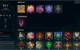 Conta LoL, 550+ Skins