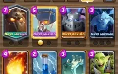 Conta Clash Royale Nível 13, máximo de troféus 5203