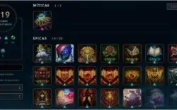 LOL CONTA OURO, TODOS OS CHAMPS + 83 SKINS