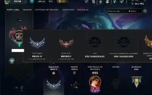 Prata 4 com TODOS os champs e 151 Skins