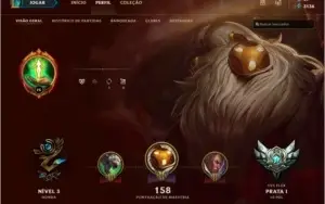 Conta league of legends 44 champs level 76 + 24 skins.