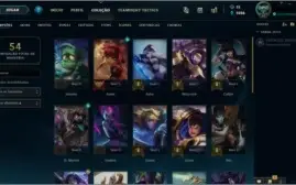 Conta de lol unranked 27 champs 7 skins